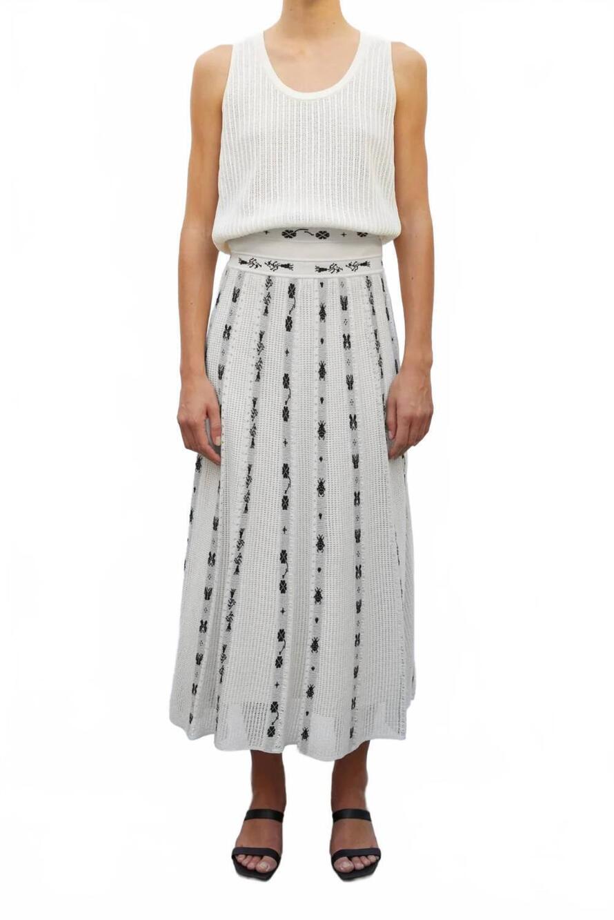 NEW MOLLI ete pointelle knit tank top in milk